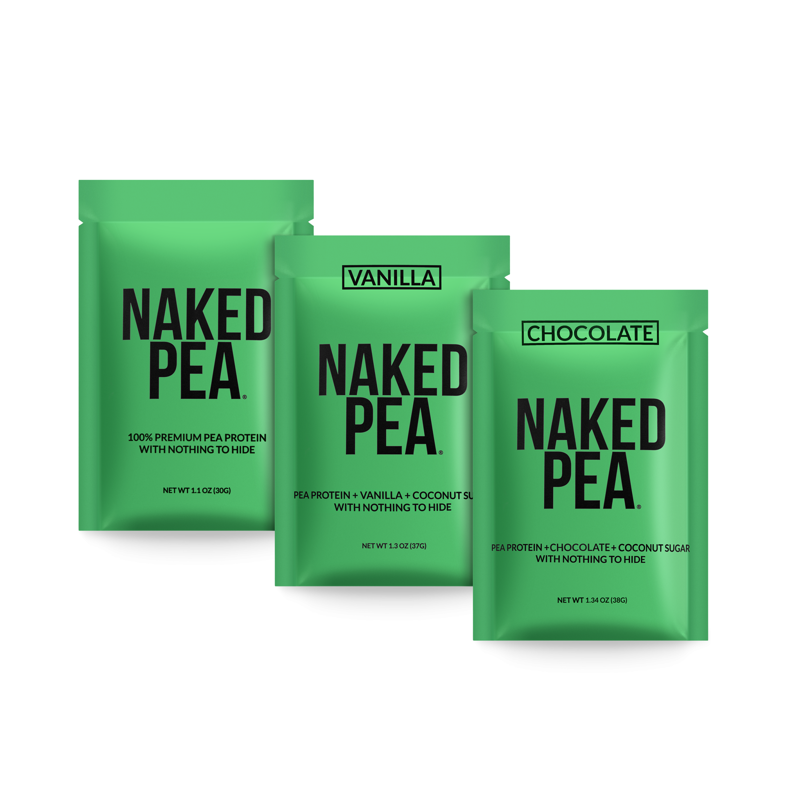Vegan Protein Powder Sample Pack with a Straightforward Protein Formula