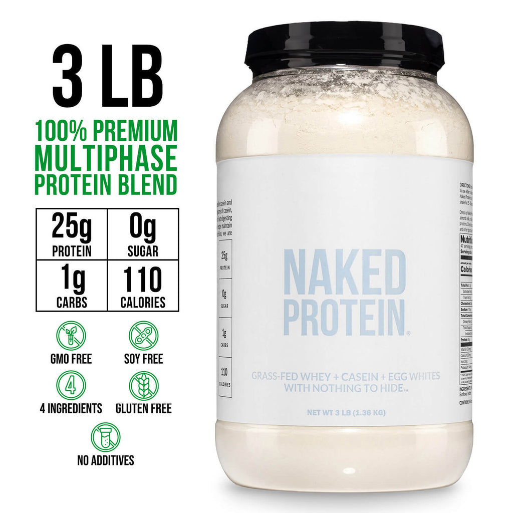 Protein Powder Blend - 3LB Egg Whey and Casein Protein Blend - 3LB with a Straightforward Protein Formula
