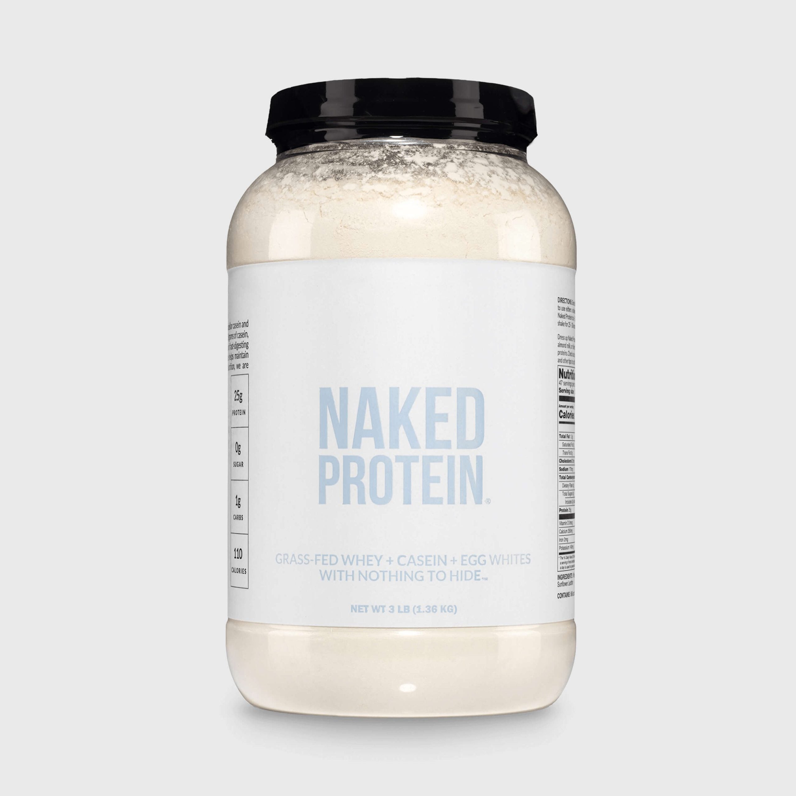 Protein Powder Blend - 3LB Egg Whey and Casein Protein Blend - 3LB with a Straightforward Protein Formula