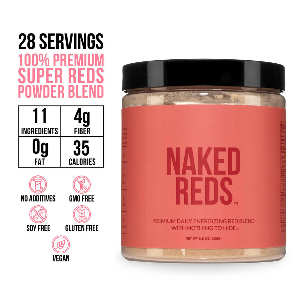 Red Fruit and Vegetable Blend Powder with a Practical Everyday Format