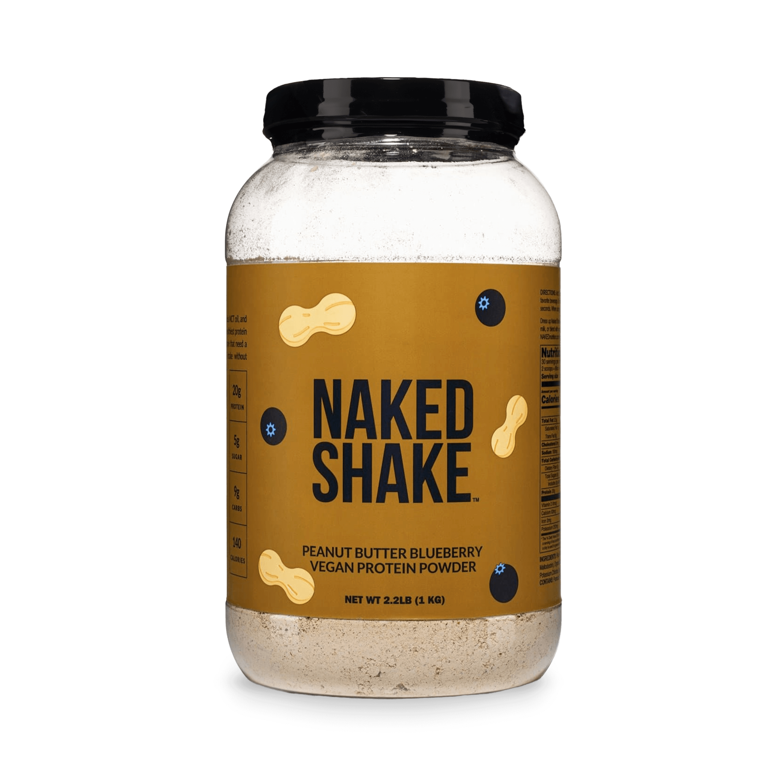 PB Blueberry Vegan Protein - PB Blueberry with a Practical Everyday Format
