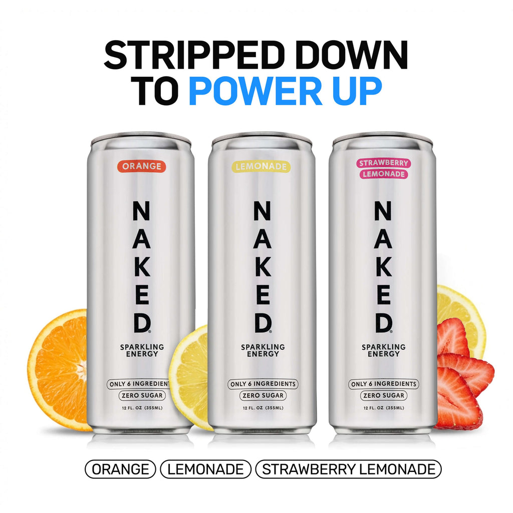 Lemonade Naked Sparkling Energy - Lemonade for Easy Daily Protein Drinks