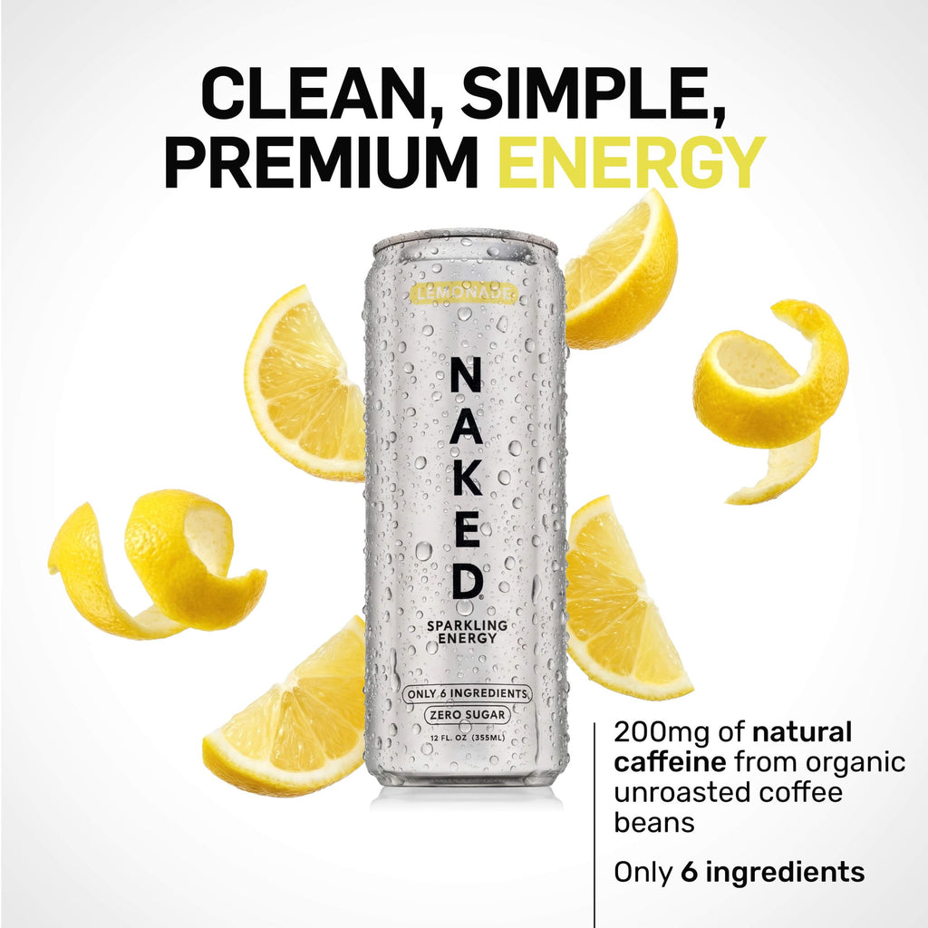 Lemonade Naked Sparkling Energy - Lemonade for Easy Daily Protein Drinks