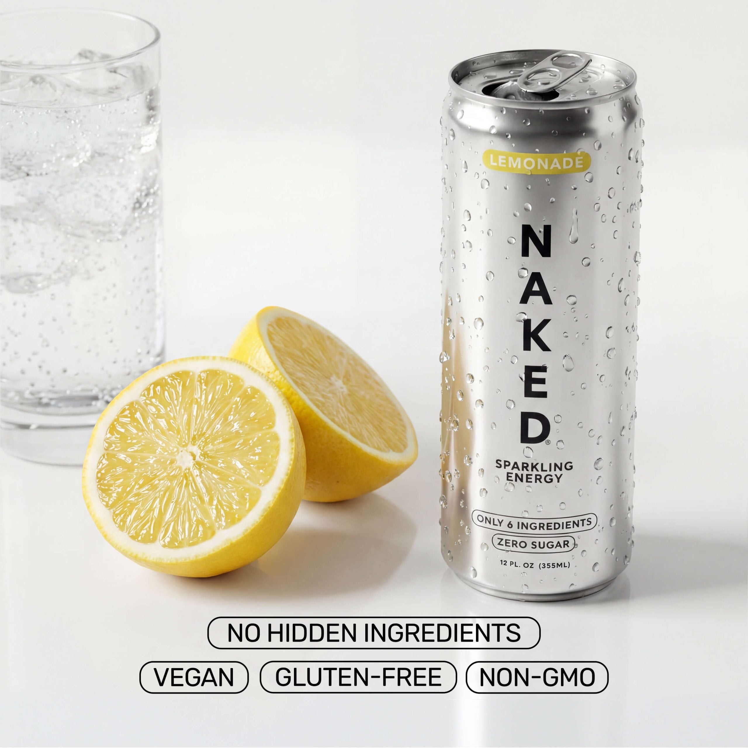Lemonade Naked Sparkling Energy - Lemonade for Easy Daily Protein Drinks