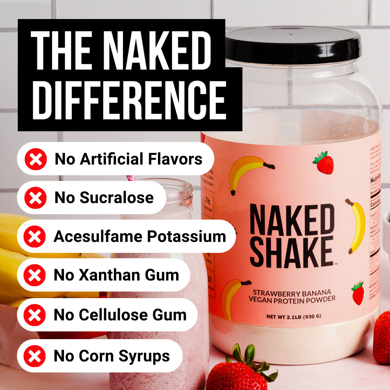 Strawberry Banana Protein Shake - Strawberry Banana for Easy Daily Protein Drinks