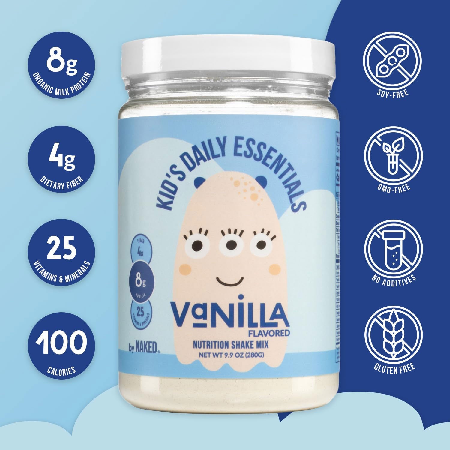 Kids Nutrition Shake - Vanilla Formula with a Practical Kids Nutrition Format