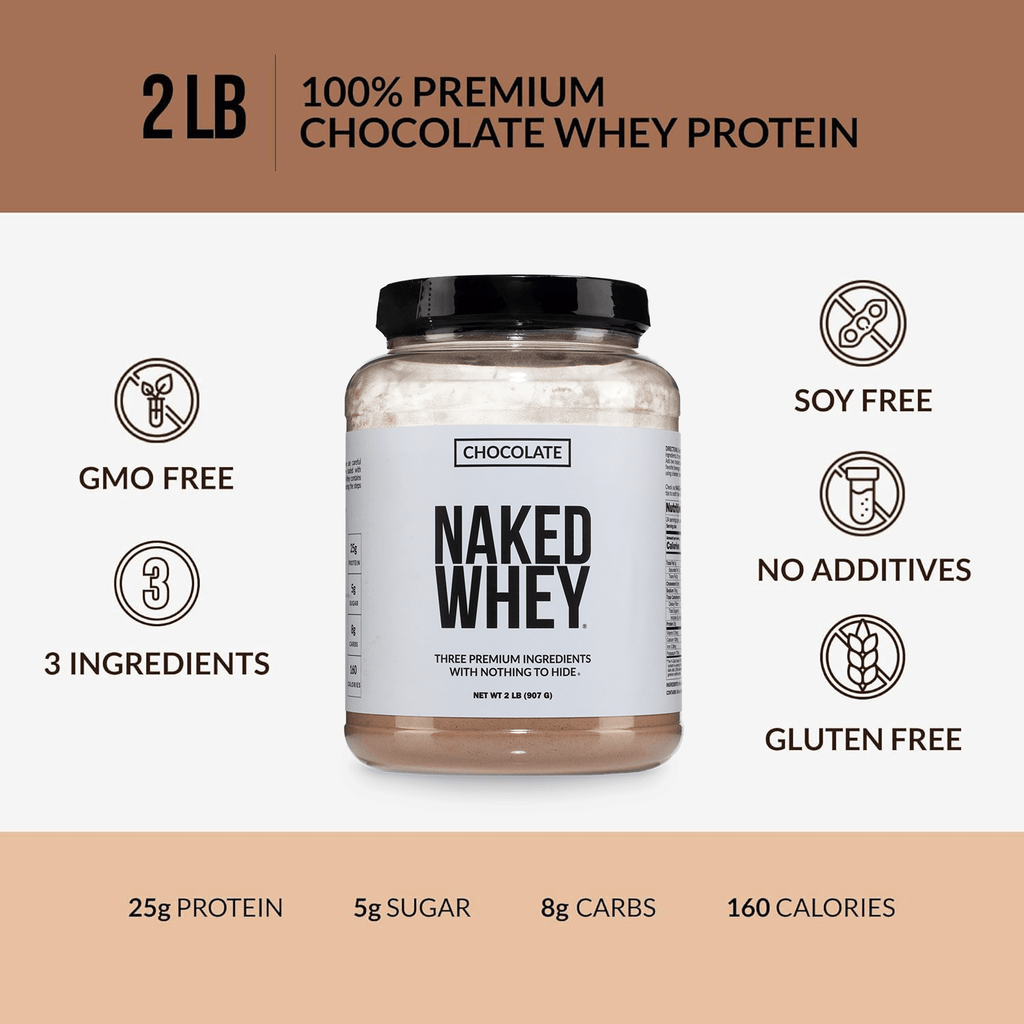 Chocolate Whey Protein Powder - Chocolate - Standard Size with a Straightforward Protein Formula
