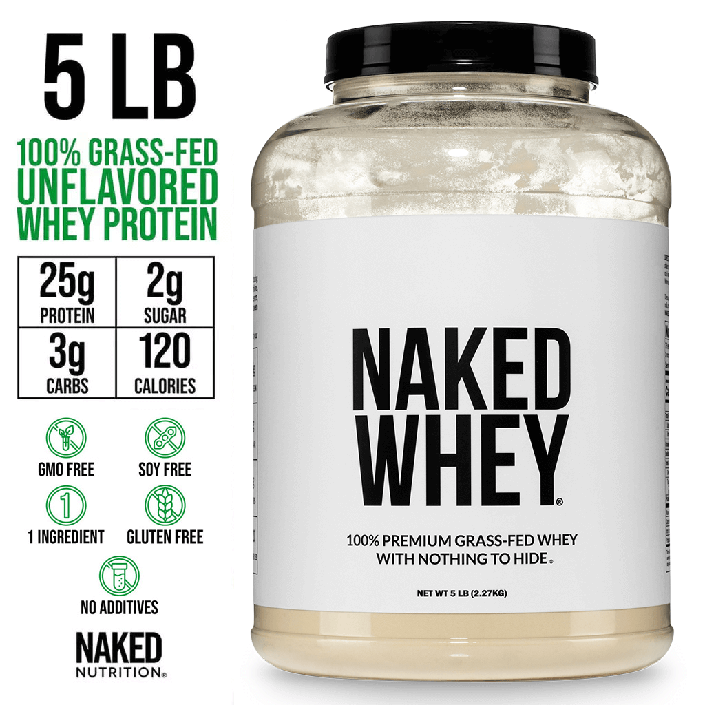 Grass Fed Whey Protein Powder - Unflavored - Bulk Size with a Straightforward Protein Formula