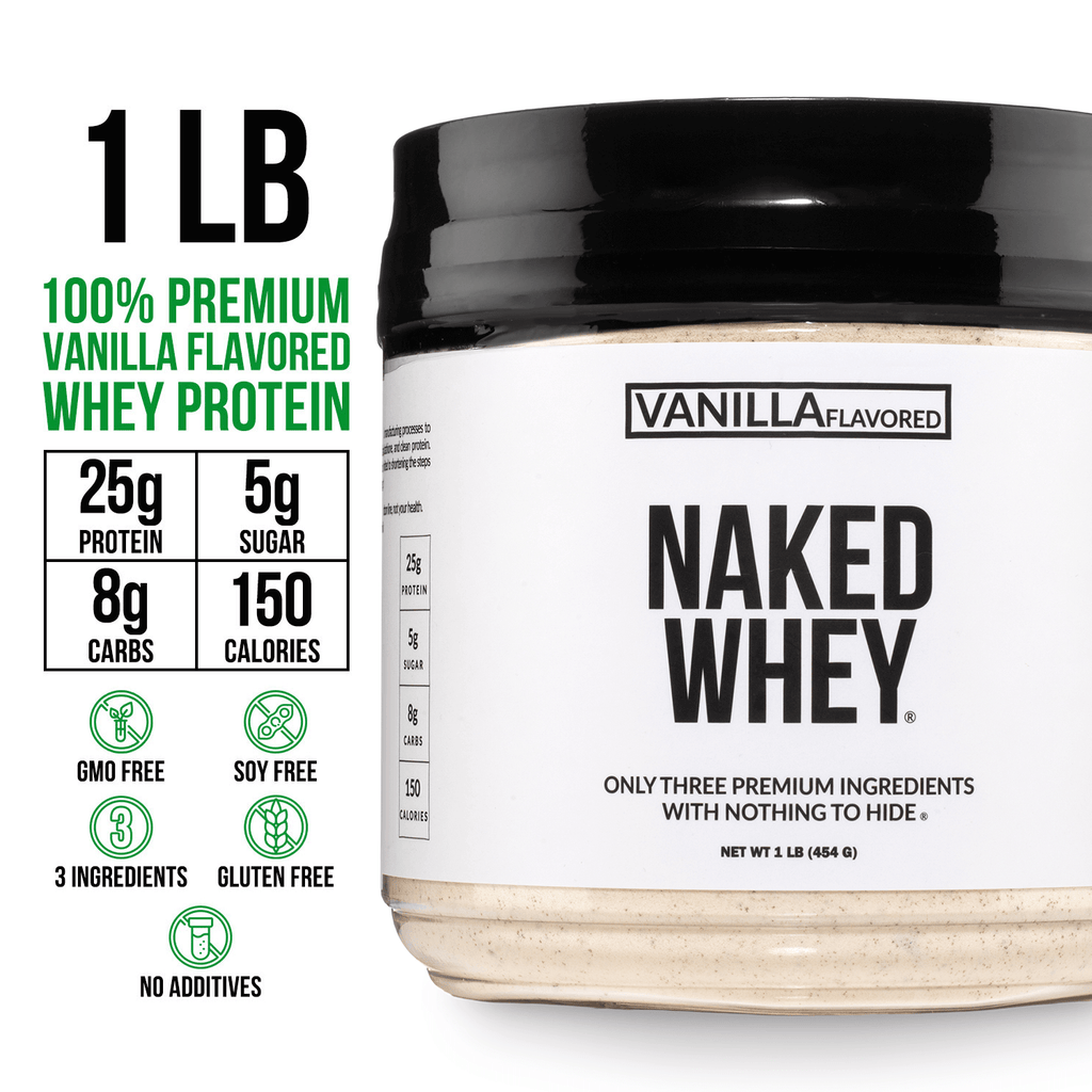 Vanilla Whey Protein Powder 1lb - Vanilla with a Straightforward Protein Formula