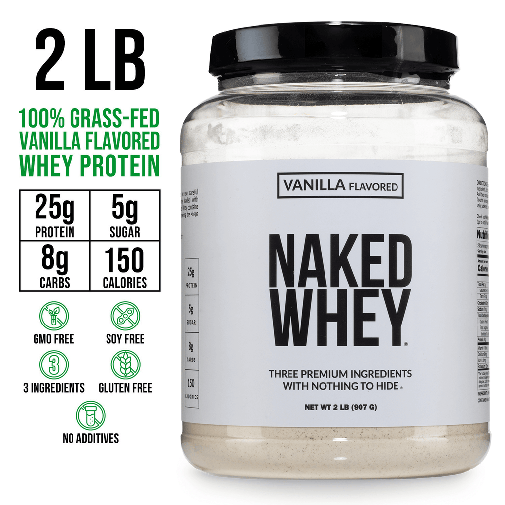 Vanilla Whey Protein Powder - Vanilla - Standard Size with a Straightforward Protein Formula