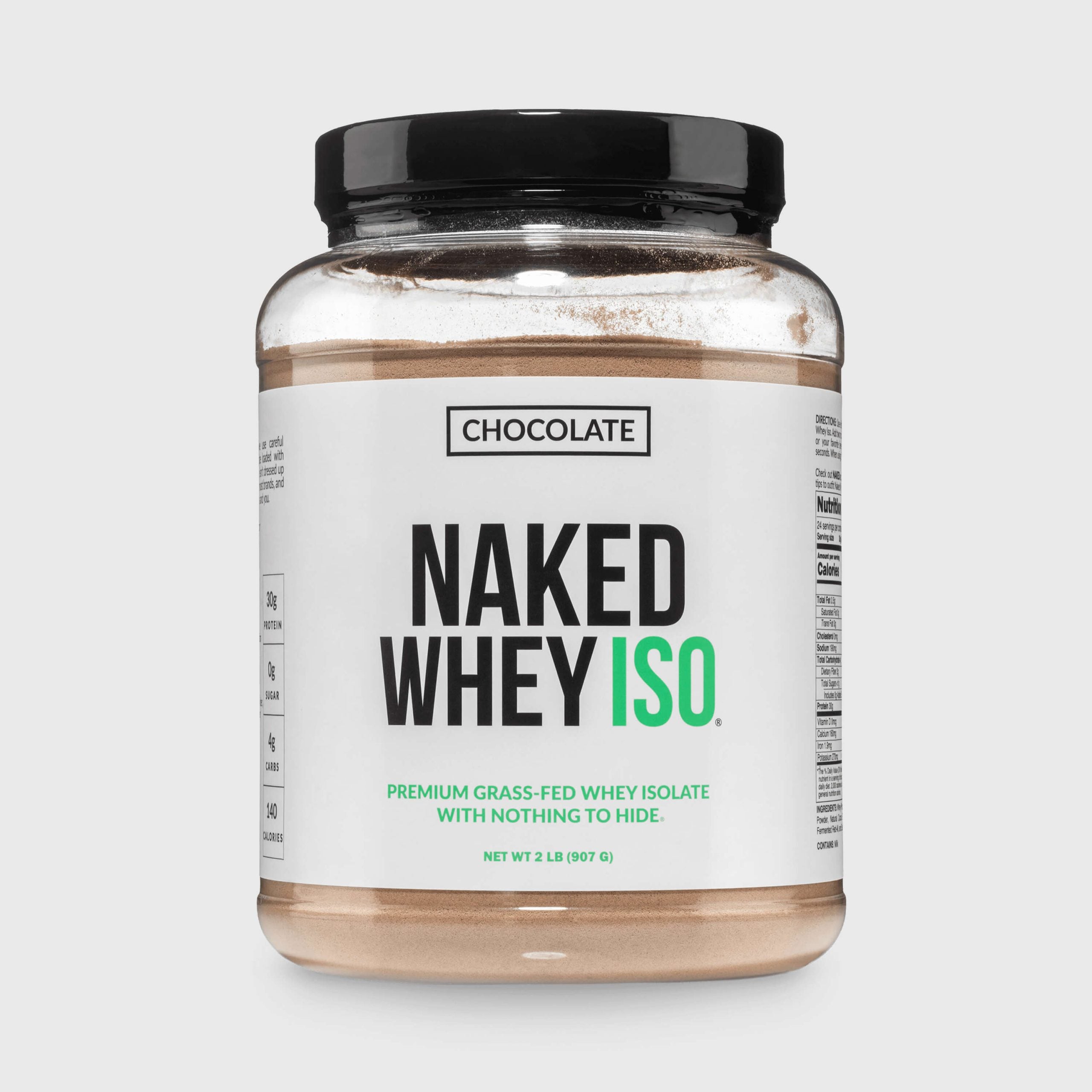 Chocolate Grass - Fed Whey Isolate Protein Powder - Chocolate with a Straightforward Protein Formula