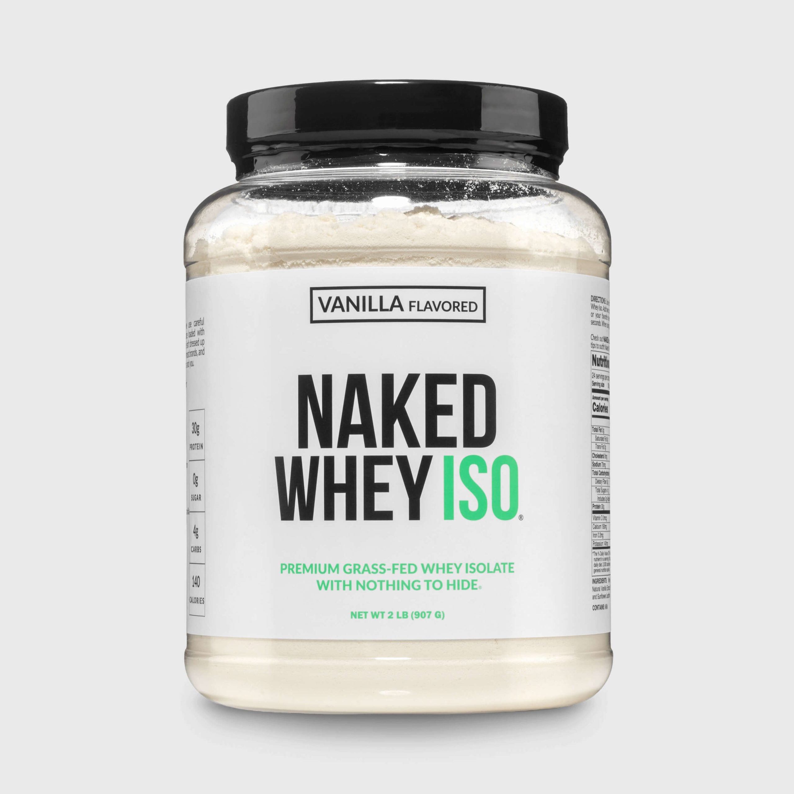 Vanilla Grass - Fed Whey Isolate Protein Powder - Vanilla with a Straightforward Protein Formula