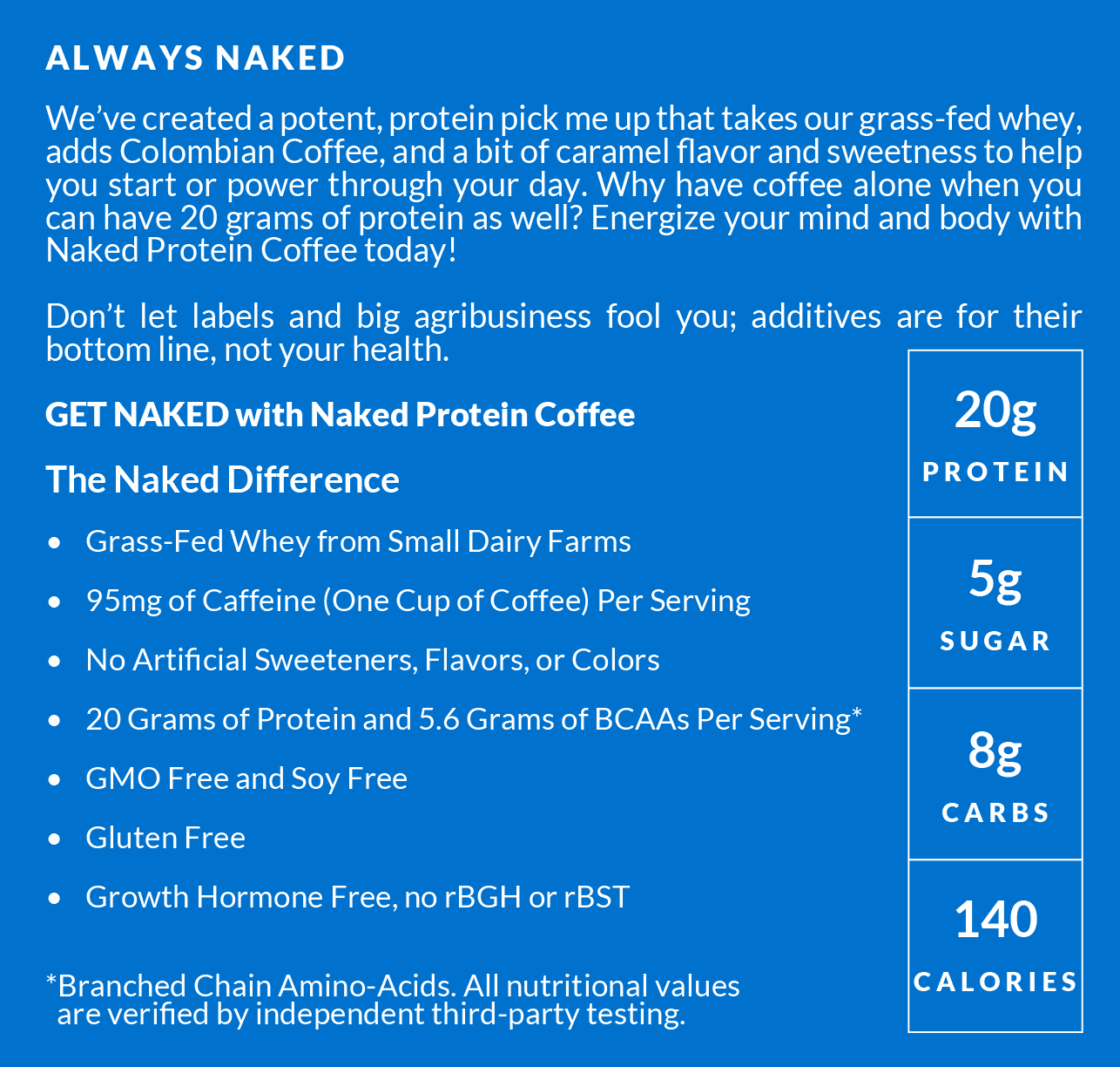 Caramel Latte Protein Iced Coffee - Caramel Latte for Easy Mixing at Home or On the Go