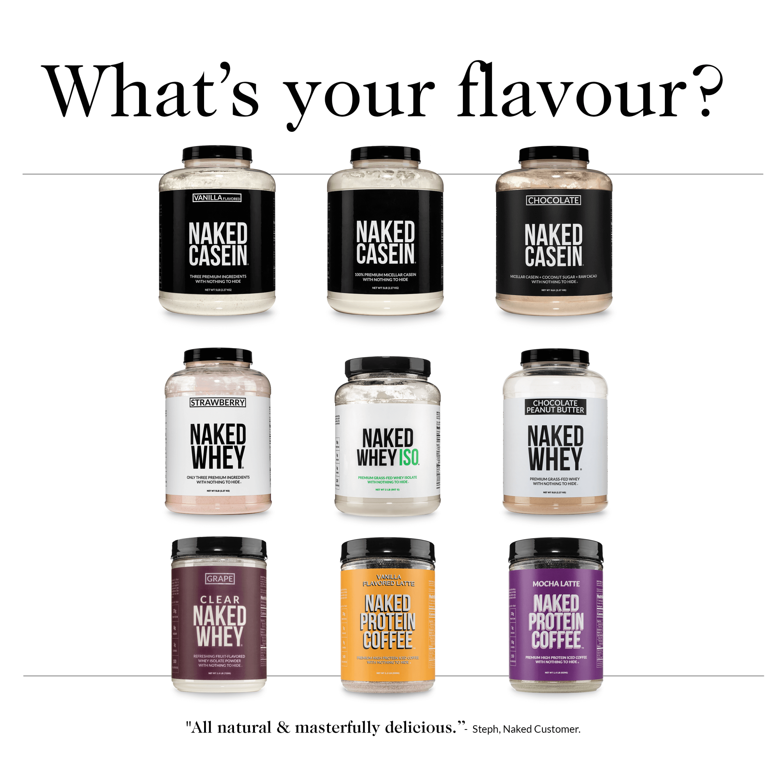 Vanilla Casein Protein Powder - Vanilla - Value Size with a Straightforward Protein Formula