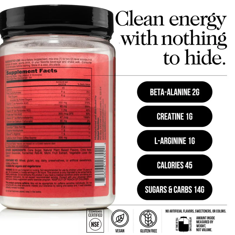Cherry Lime Pre Workout Supplement - Cherry Lime for Flexible Active - Nutrition Use