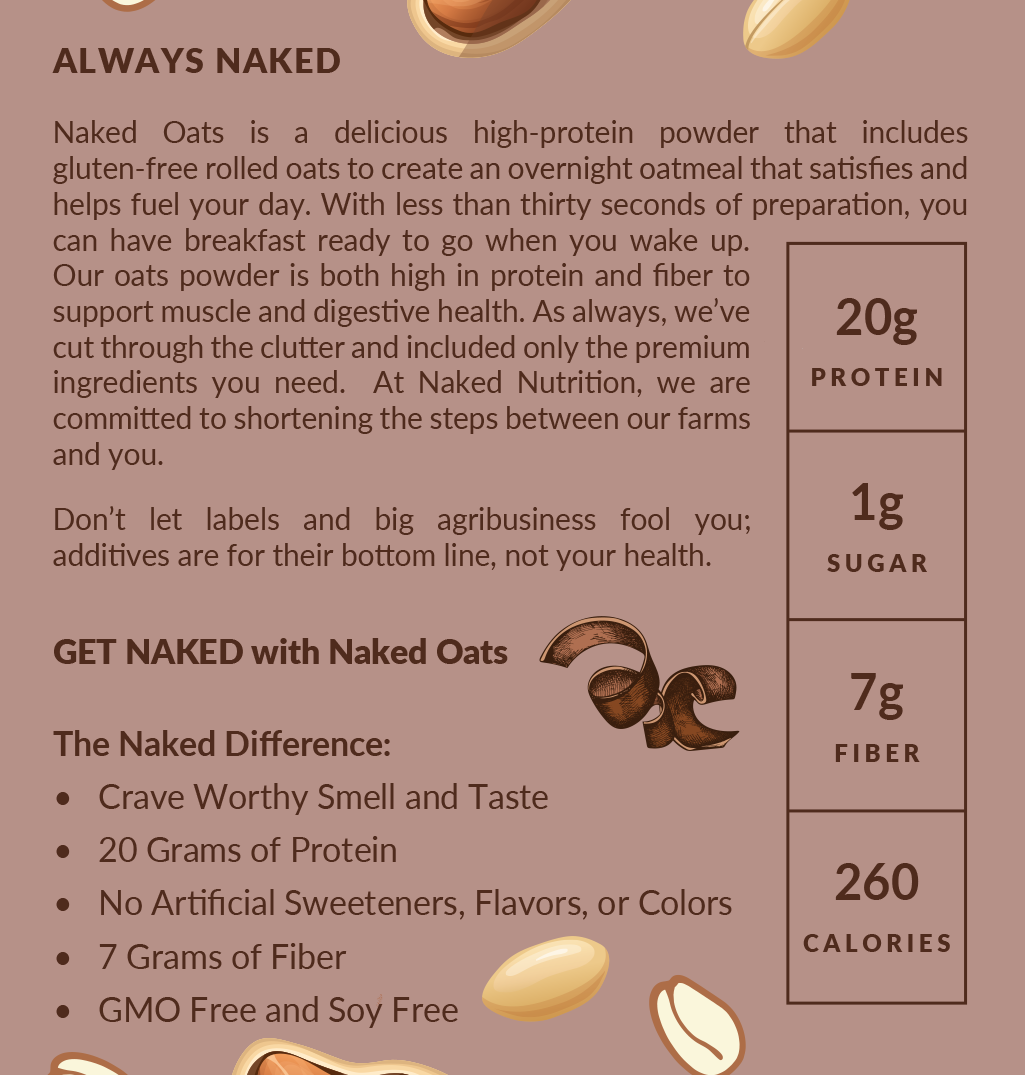 Chocolate Peanut Butter Protein Oats - Chocolate Peanut Butter with an Easy - Prep Protein Oat Formula