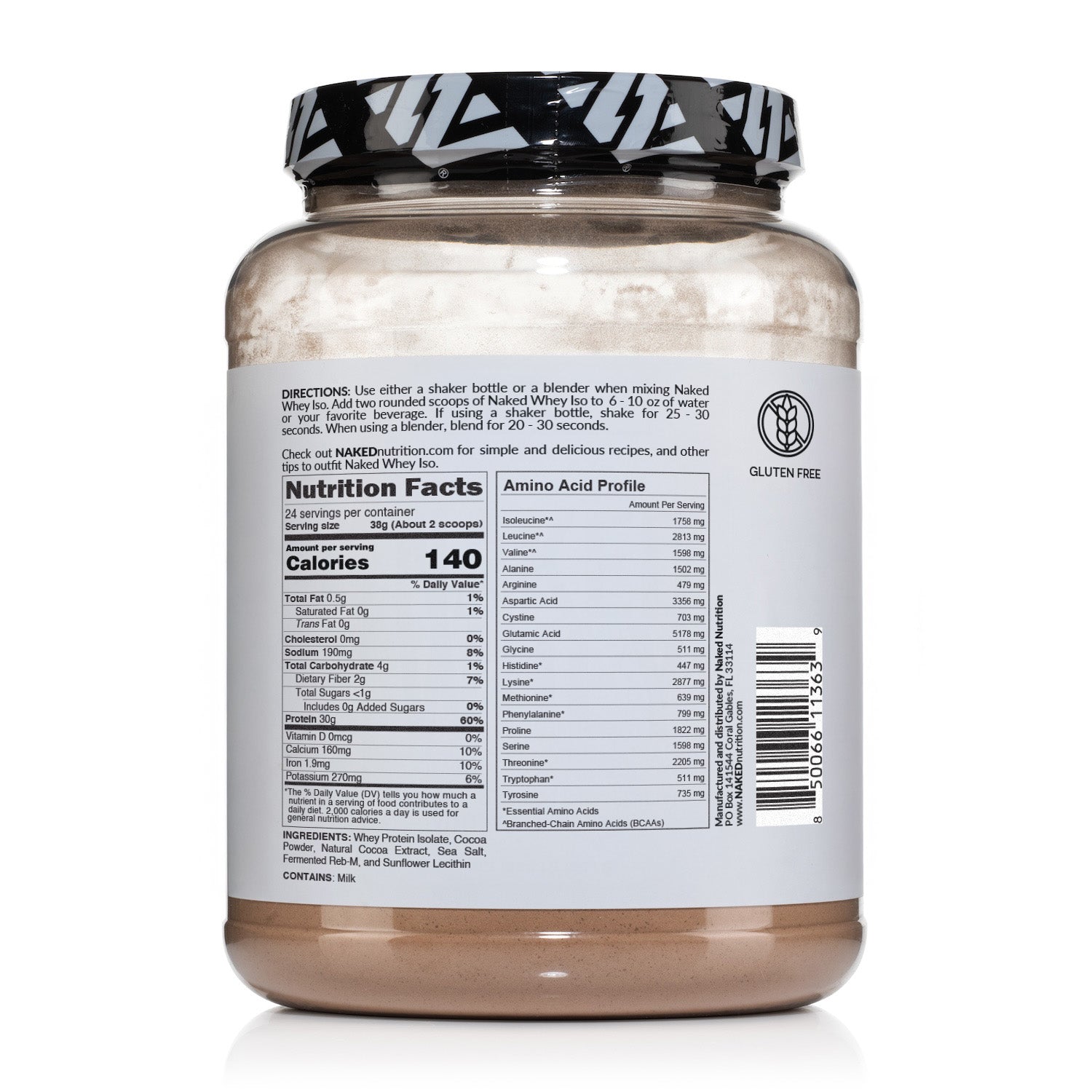 Chocolate Grass - Fed Whey Isolate Protein Powder - Chocolate with a Straightforward Protein Formula