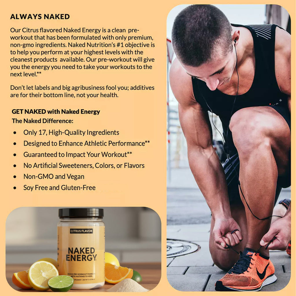 Citrus Pre Workout Supplement - Citrus for Flexible Active - Nutrition Use