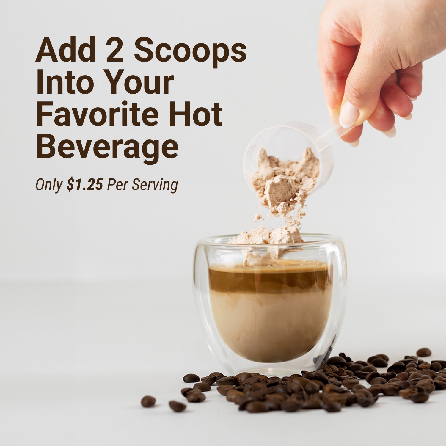 Caramel Coffee Creamer - Caramel Collagen Creamer for Easy Mixing at Home or On the Go