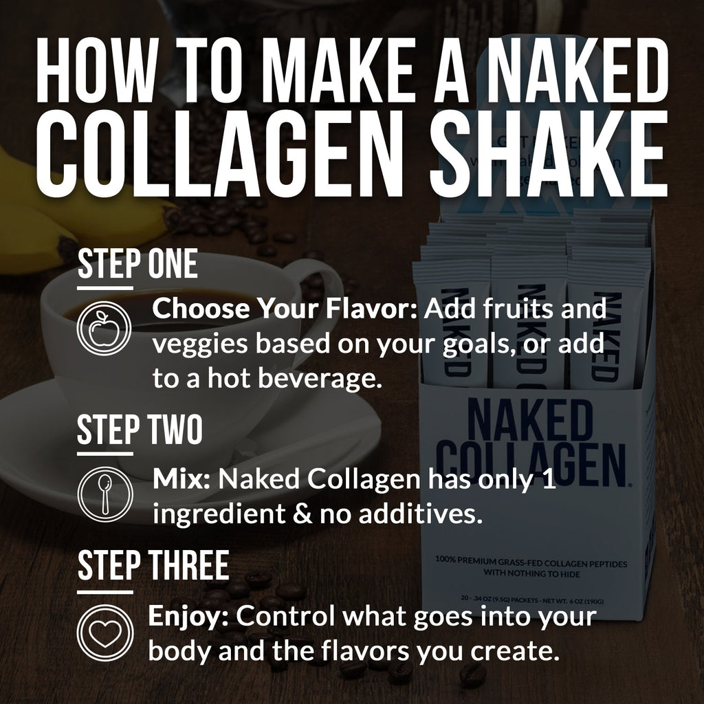 Collagen Peptides Packets - Stick Packs for Easy Mixing at Home or On the Go