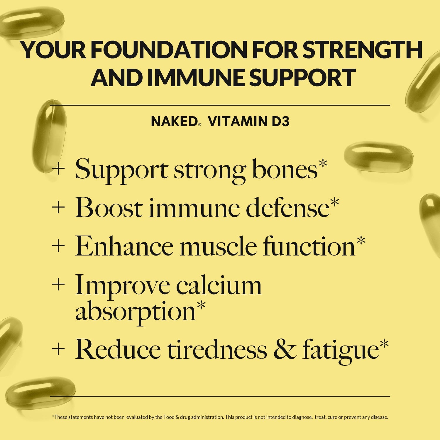 Daily Vitamin D3 Supplement - Vitamin D3 with a Practical Nutrition Supplement Format