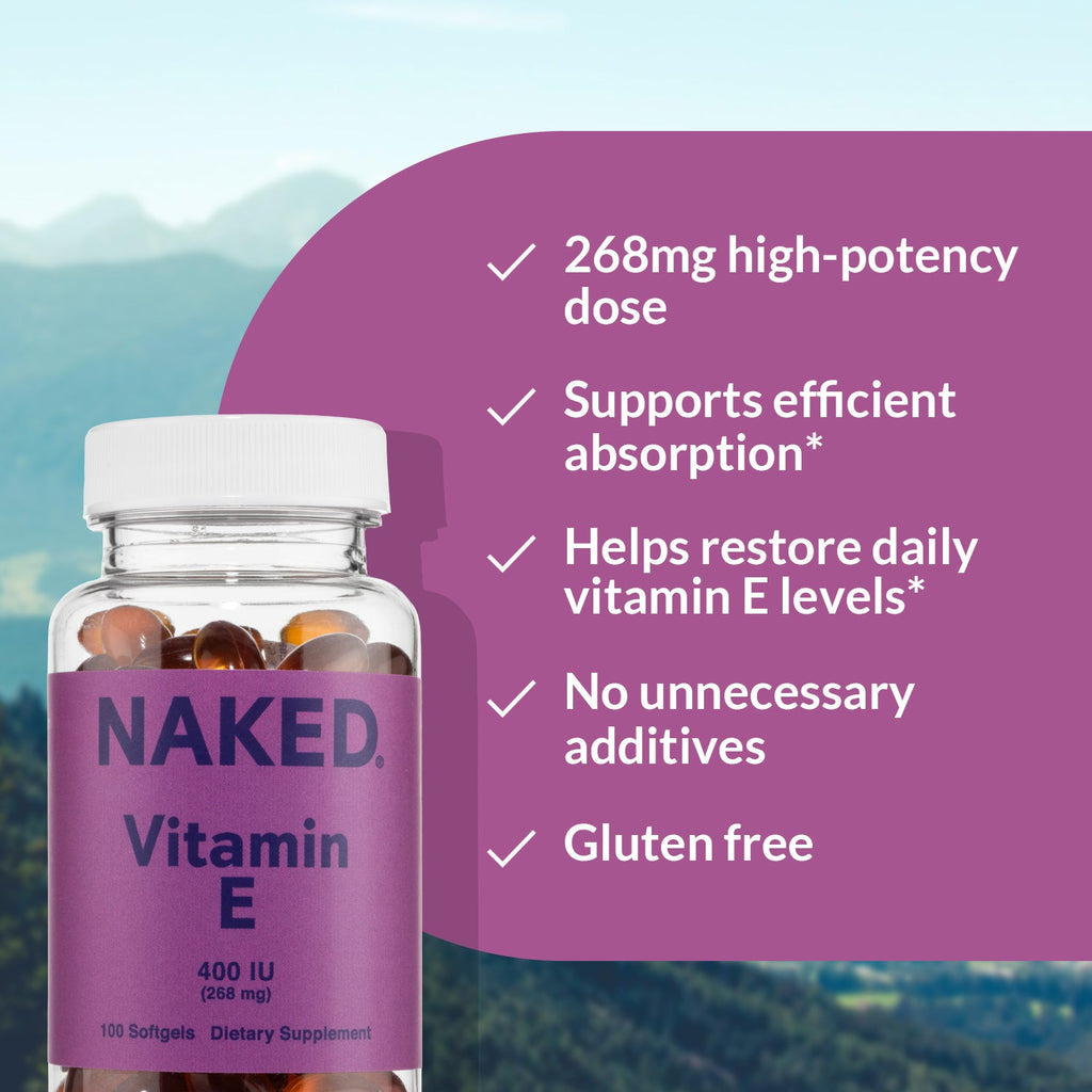 Daily Vitamin E Supplement - Vitamin E with a Practical Nutrition Supplement Format