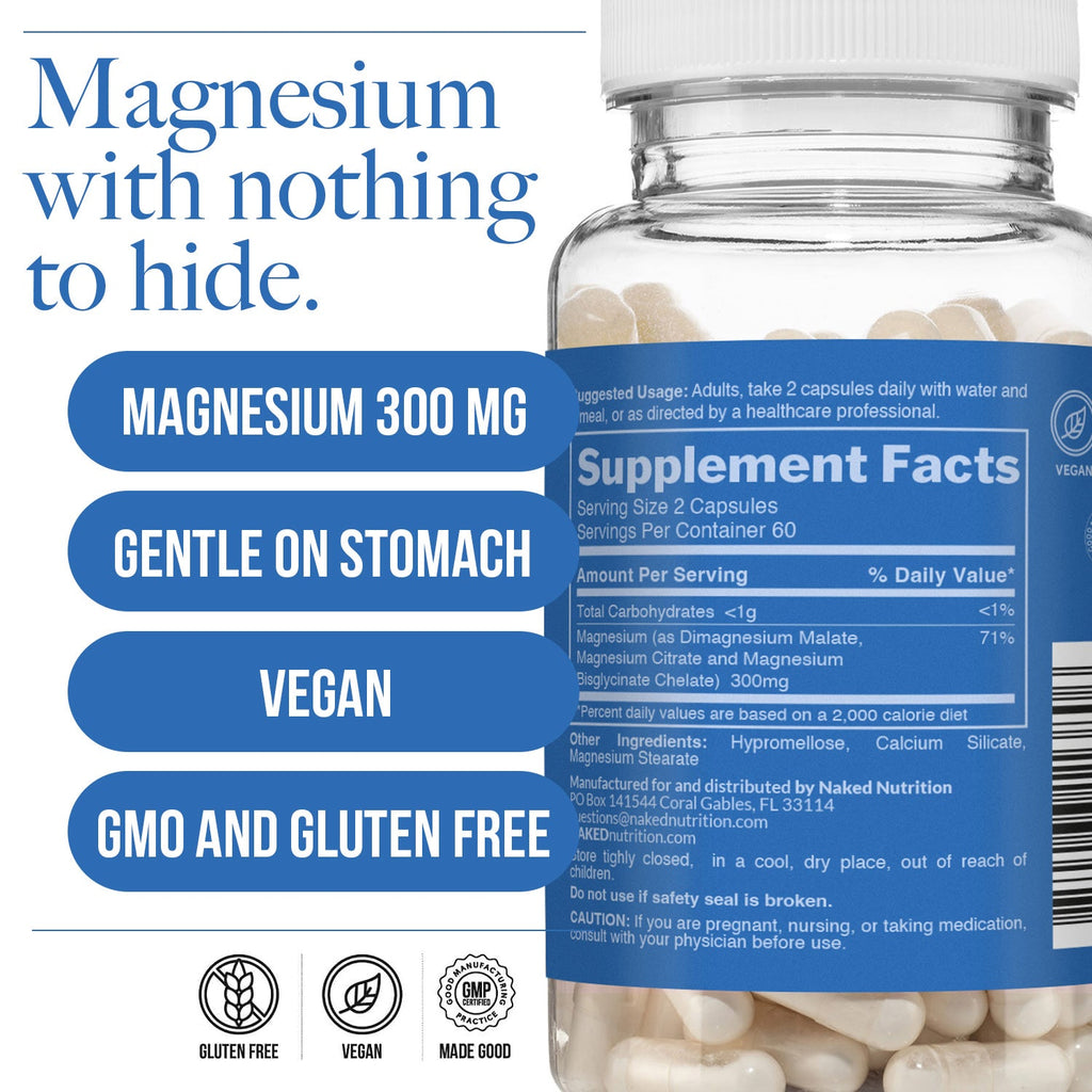 Daily Magnesium Supplement - Magnesium with a Practical Nutrition Supplement Format