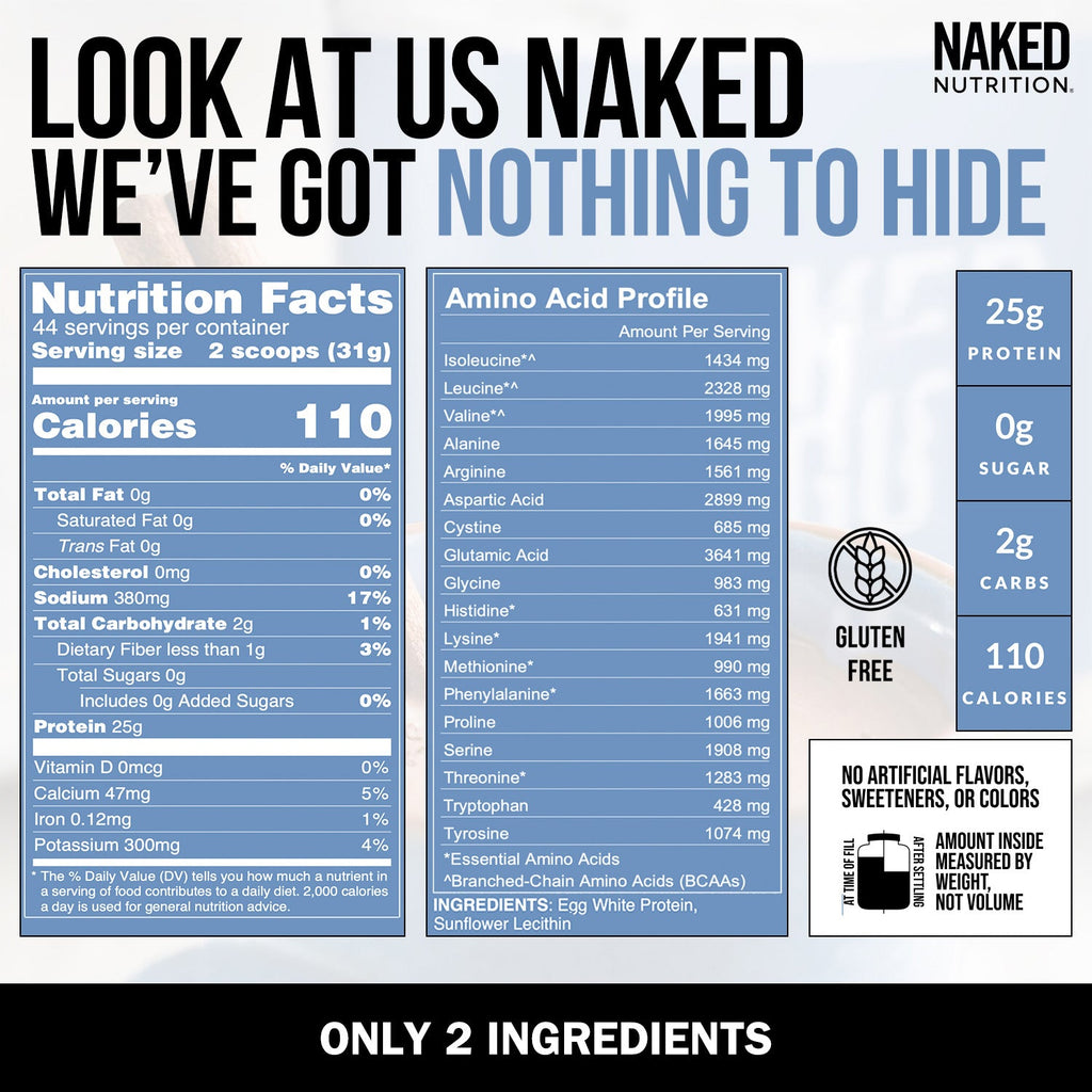 Egg White Protein Powder with a Straightforward Protein Formula