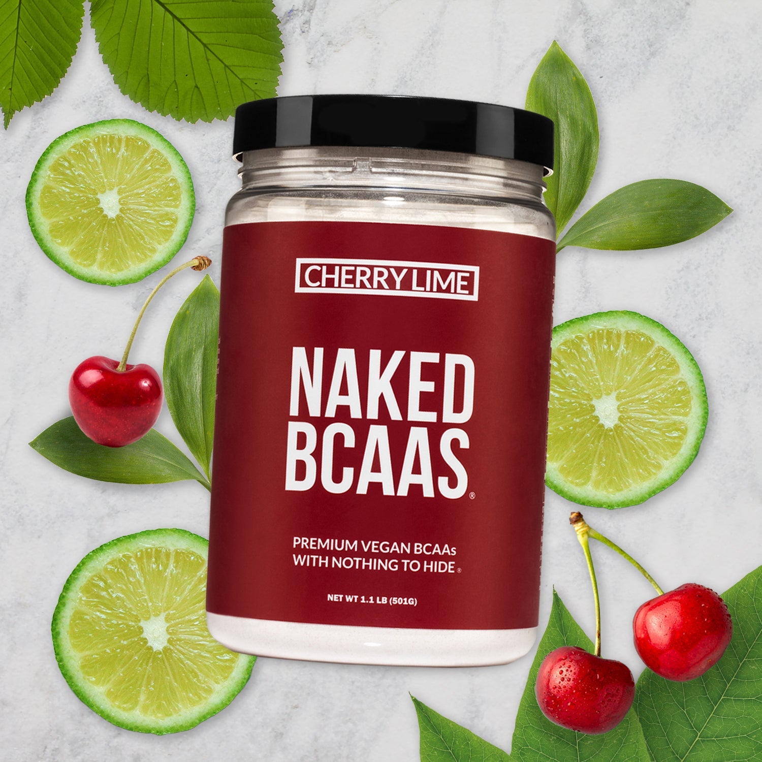 Cherry Lime Branched Chain Amino Acids - Cherry Lime BCAA for Flexible Active - Nutrition Use