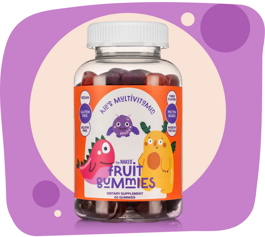 Kids Multivitamin Gummies with a Practical Nutrition Supplement Format