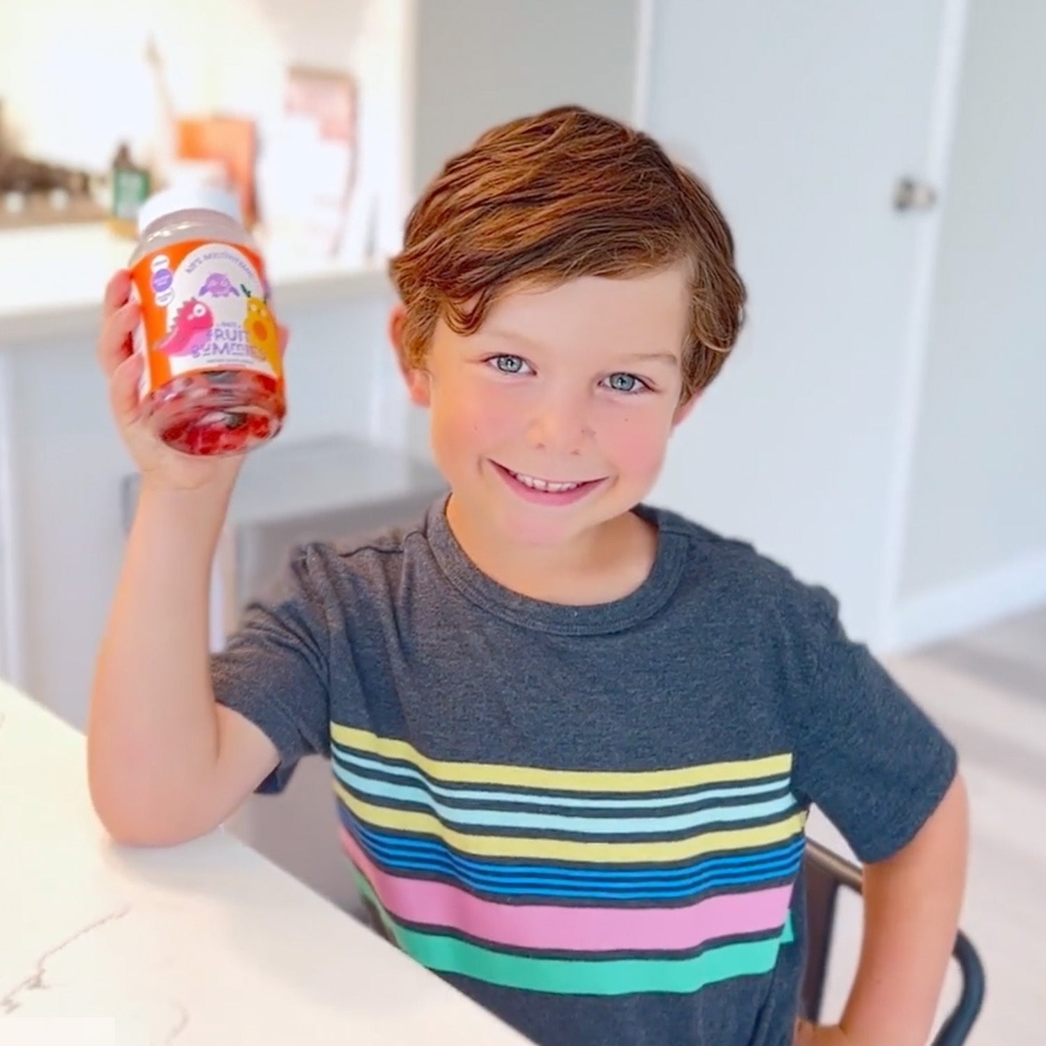 Kids Multivitamin Gummies with a Practical Nutrition Supplement Format
