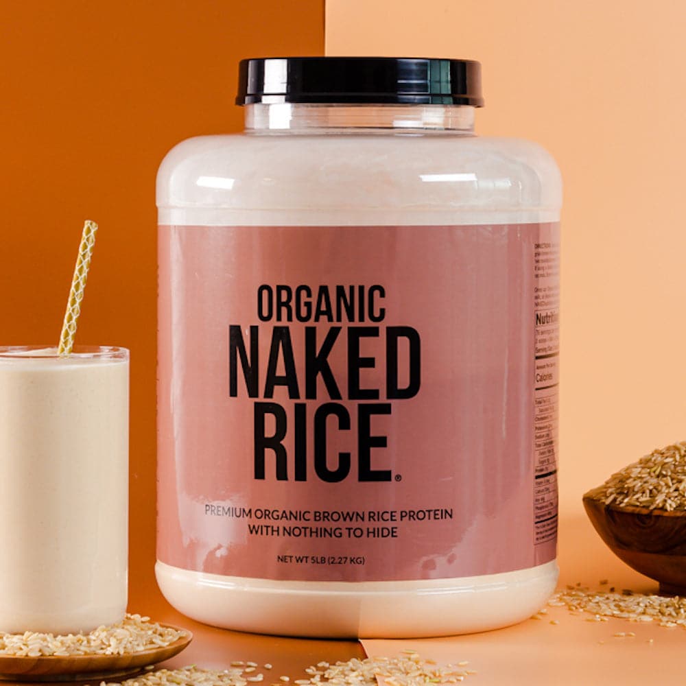 Organic Brown Rice Protein Powder - 5LB Unflavored with a Straightforward Protein Formula