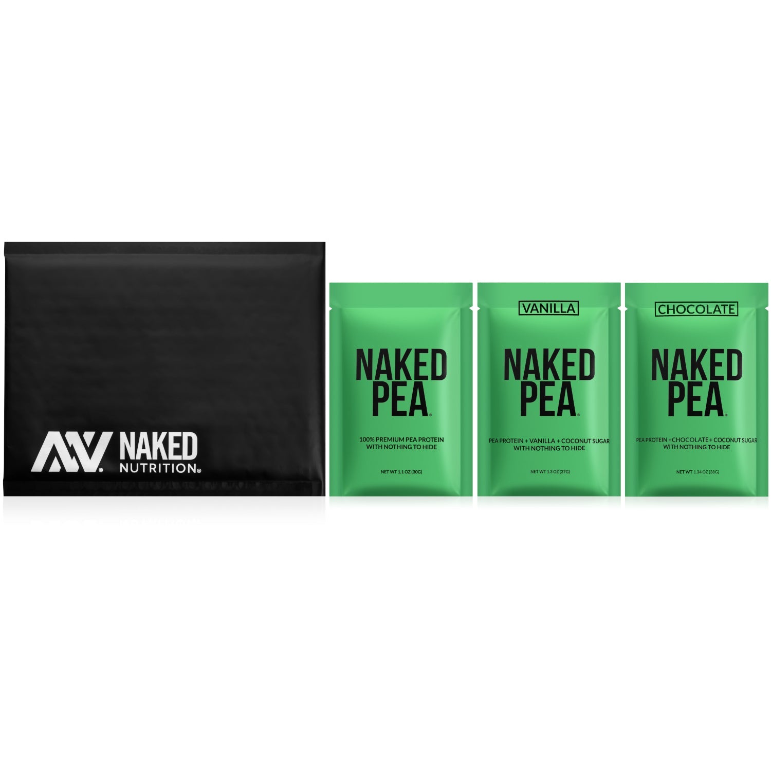 Vegan Protein Powder Sample Pack with a Straightforward Protein Formula