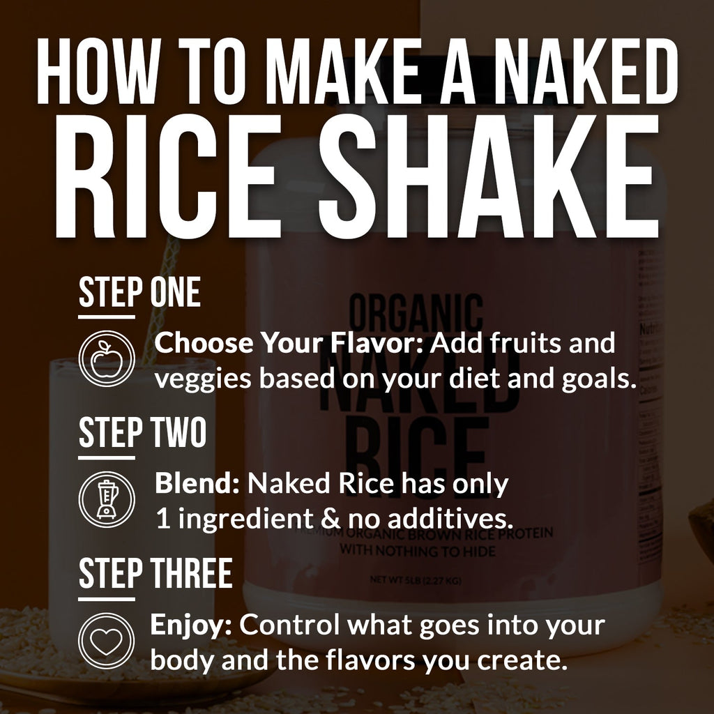 Organic Brown Rice Protein Powder 1lb - Unflavored 1LB with a Straightforward Protein Formula