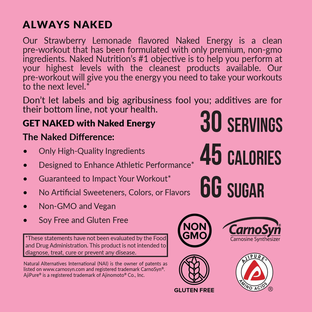 Strawberry Lemonade Pre Workout Supplement - Strawberry Lemonade for Flexible Active - Nutrition Use