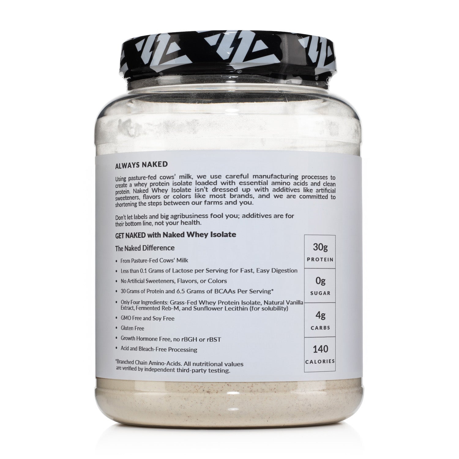 Vanilla Grass - Fed Whey Isolate Protein Powder - Vanilla with a Straightforward Protein Formula