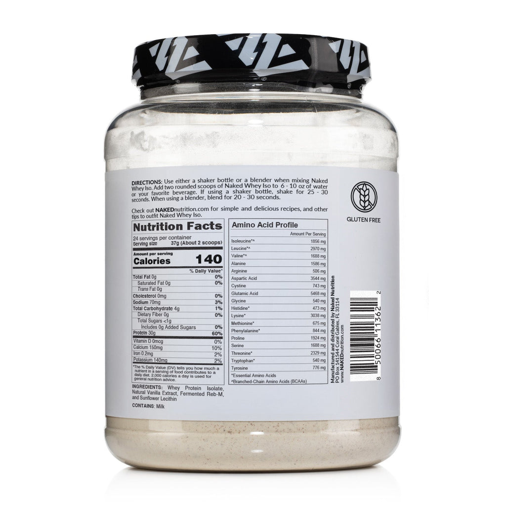 Vanilla Grass - Fed Whey Isolate Protein Powder - Vanilla with a Straightforward Protein Formula