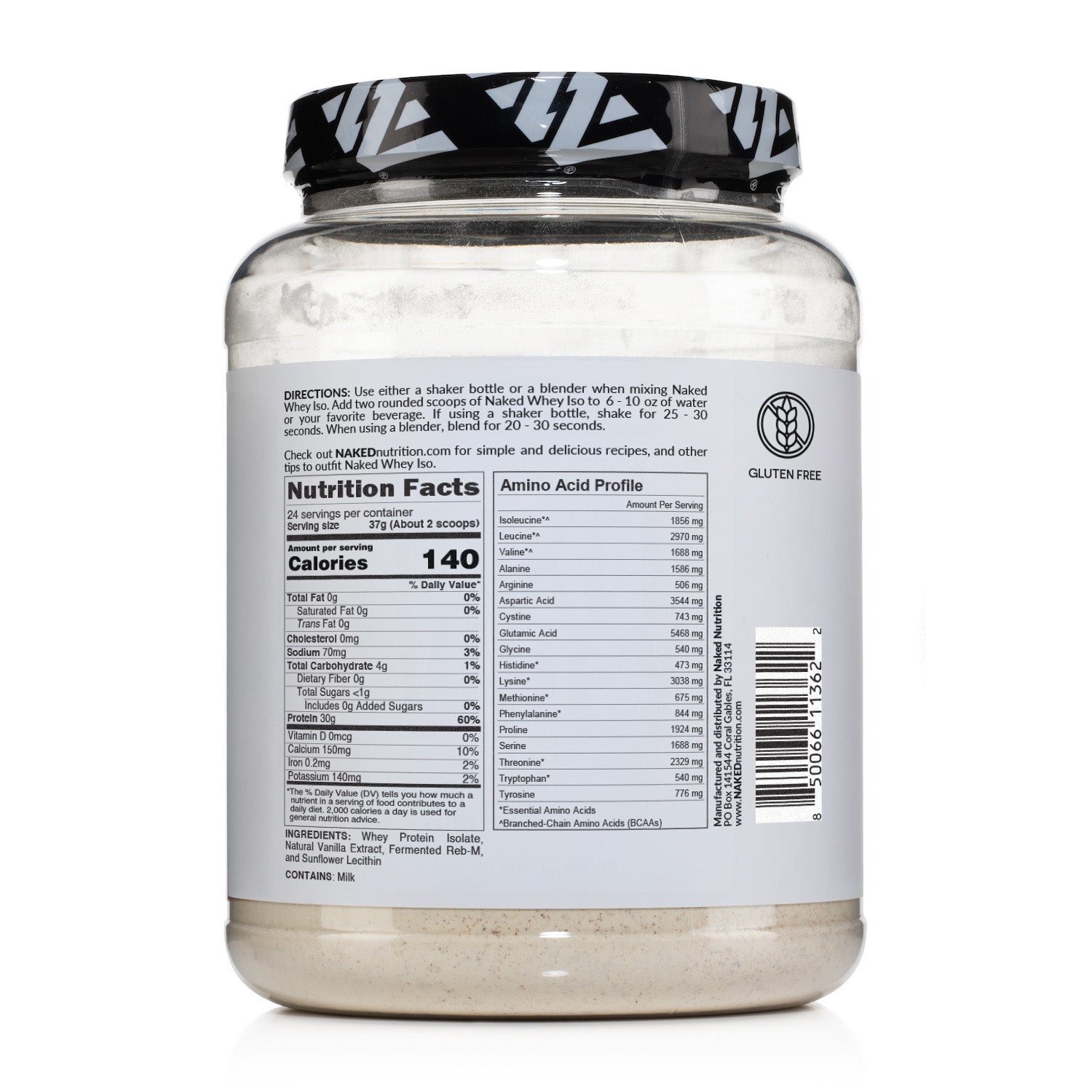 Vanilla Grass - Fed Whey Isolate Protein Powder - Vanilla with a Straightforward Protein Formula