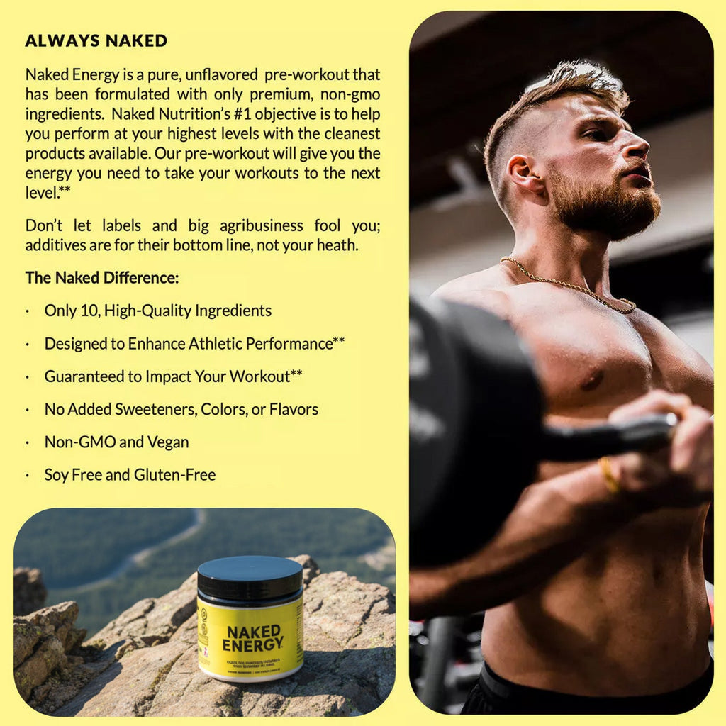 Pre Workout Supplement - Unflavored for Flexible Active - Nutrition Use
