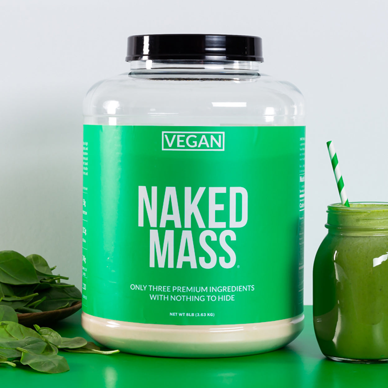 Double Chocolate Vegan Mass Gainer Supplement - Double Chocolate (Vegan) for Blending into Daily Nutrition Shakes