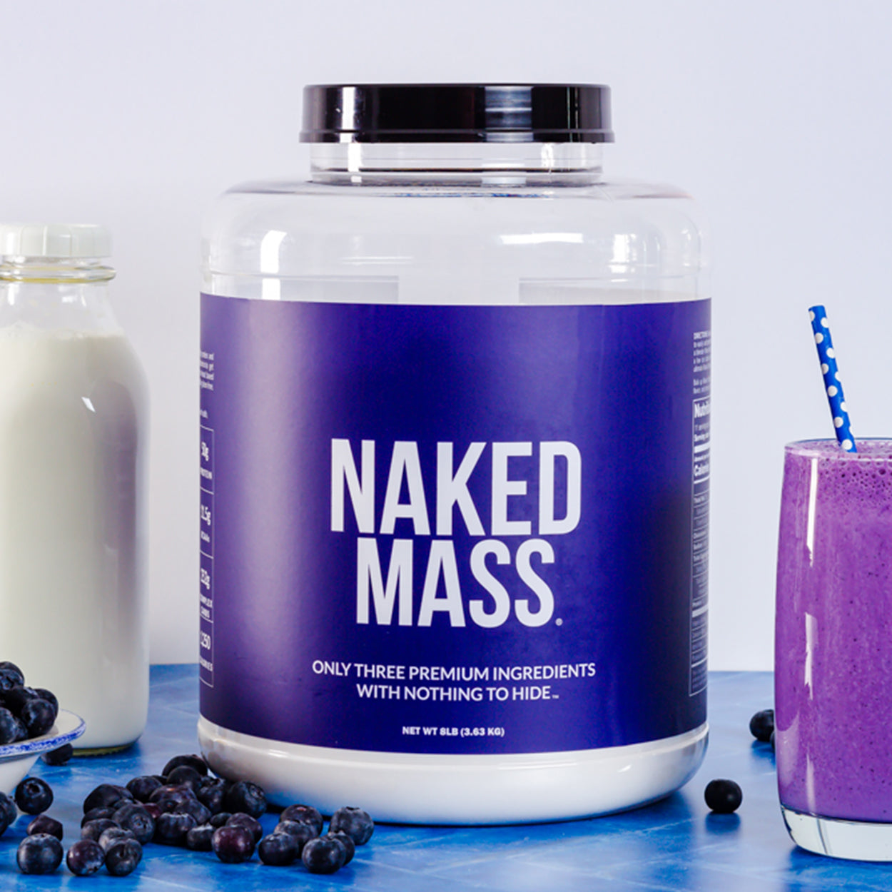 Vanilla Mass Gainer Protein Supplement - Vanilla 12LB for Blending into Daily Nutrition Shakes
